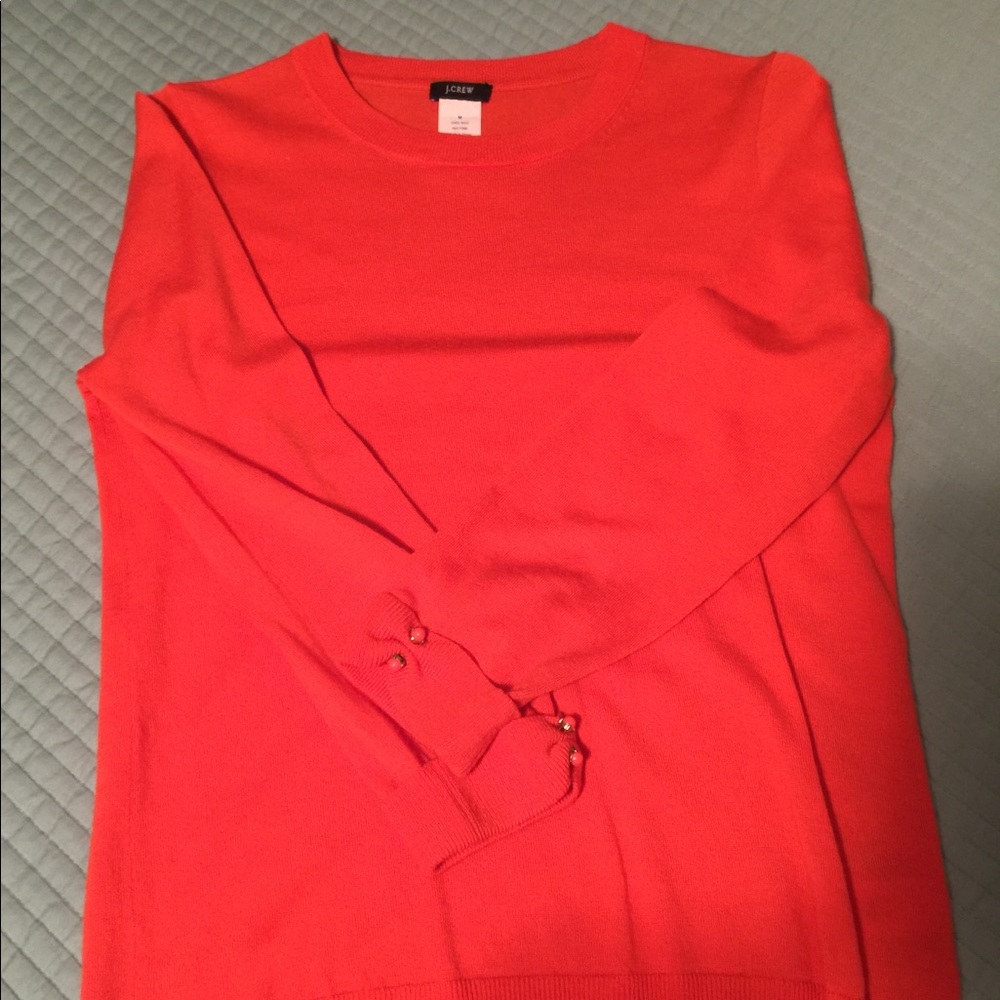 Coral/orange wool sweater